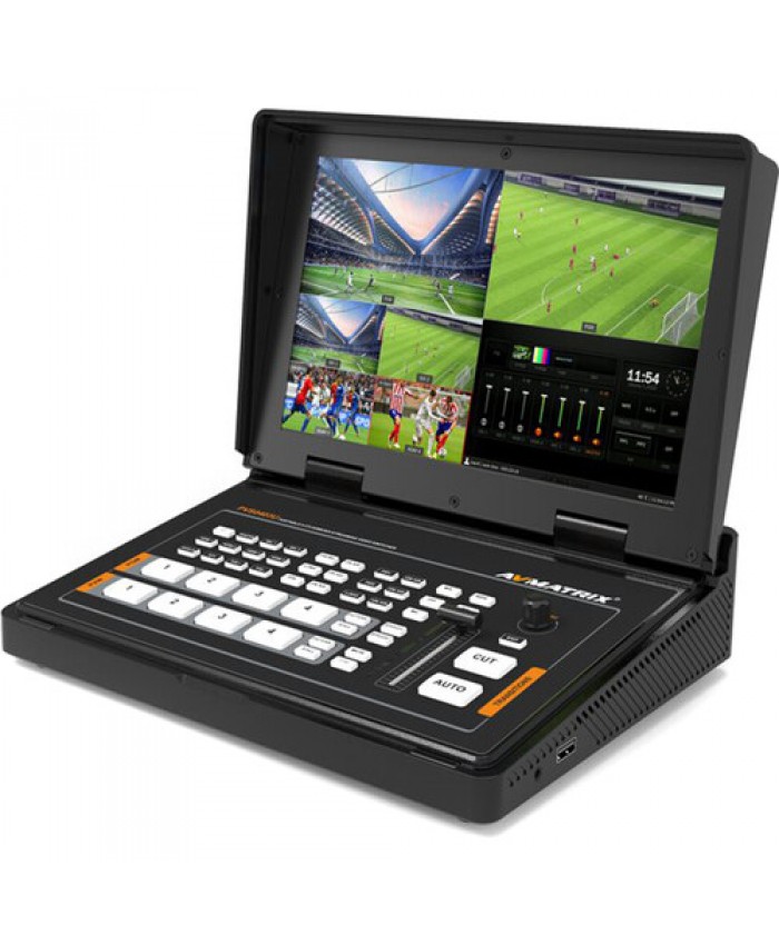 AVMATRIX PVS0403U 4-Channel SDI & HDMI Video Switcher with 10.1" Monitor