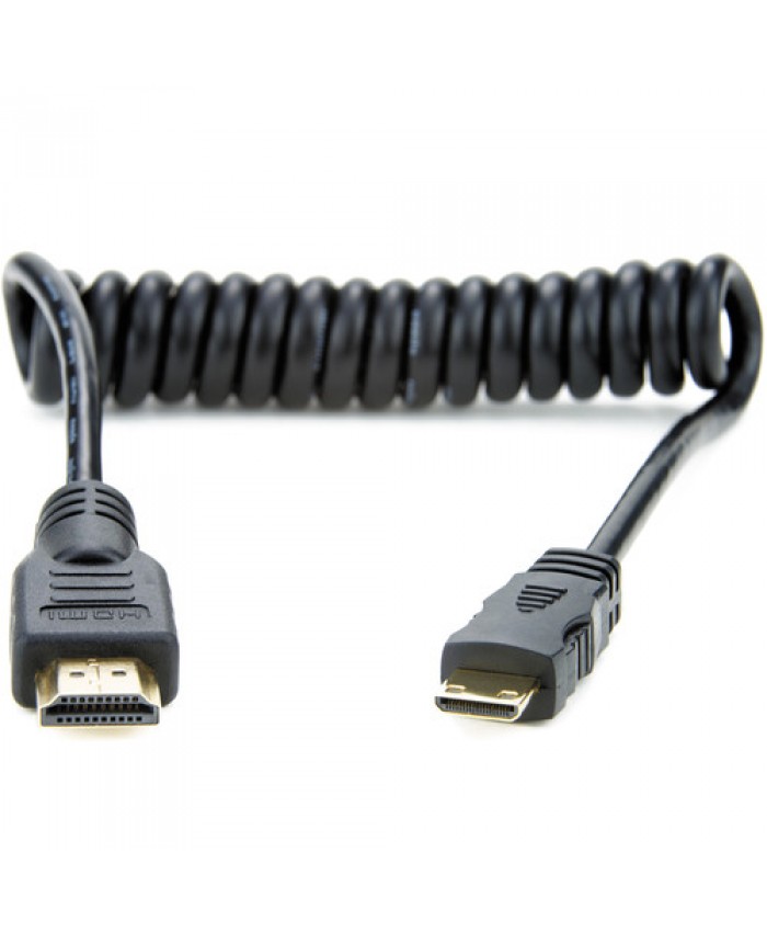 Atomos ATOMCAB008 Full to Mini HDMI Coiled Cable (11.8 to 17.7")