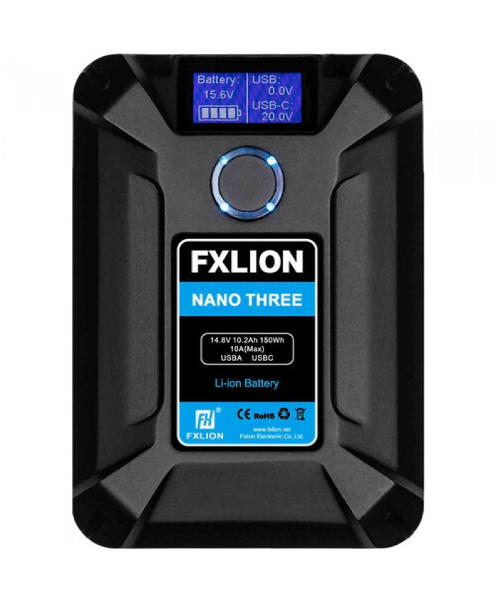 Fxlion Nano THREE Ultracompact V-Mount Battery 150Wh