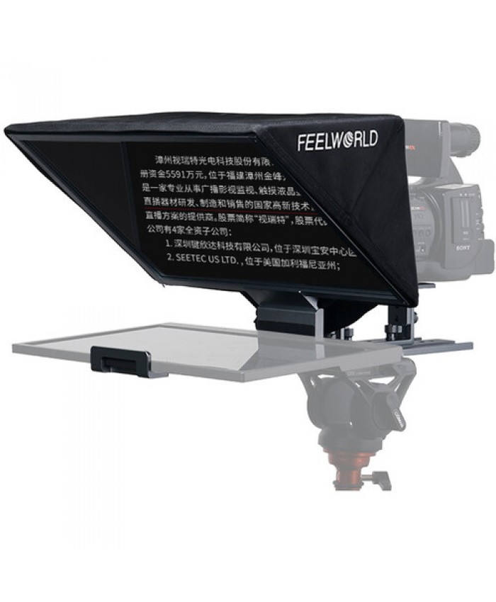 FeelWorld TP16 Folding Teleprompter with Remote Control for Tablets