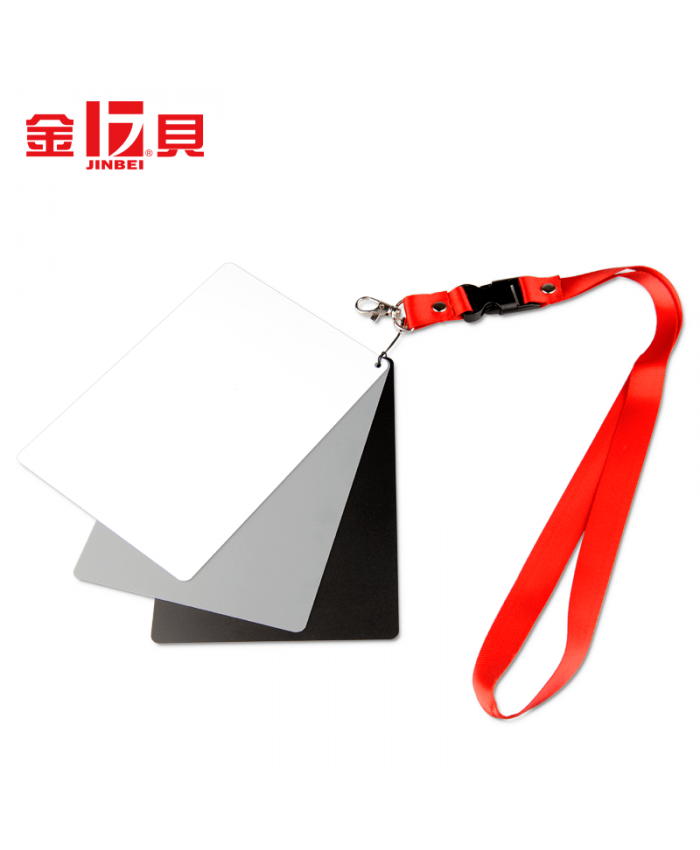 JINBEI 3 in 1 Pocket-Size White Black Gray Balance Cards