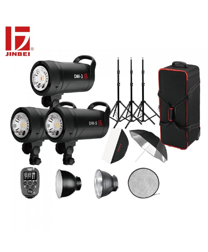 Jinbei DM-5 Flash Kit 3 Heads