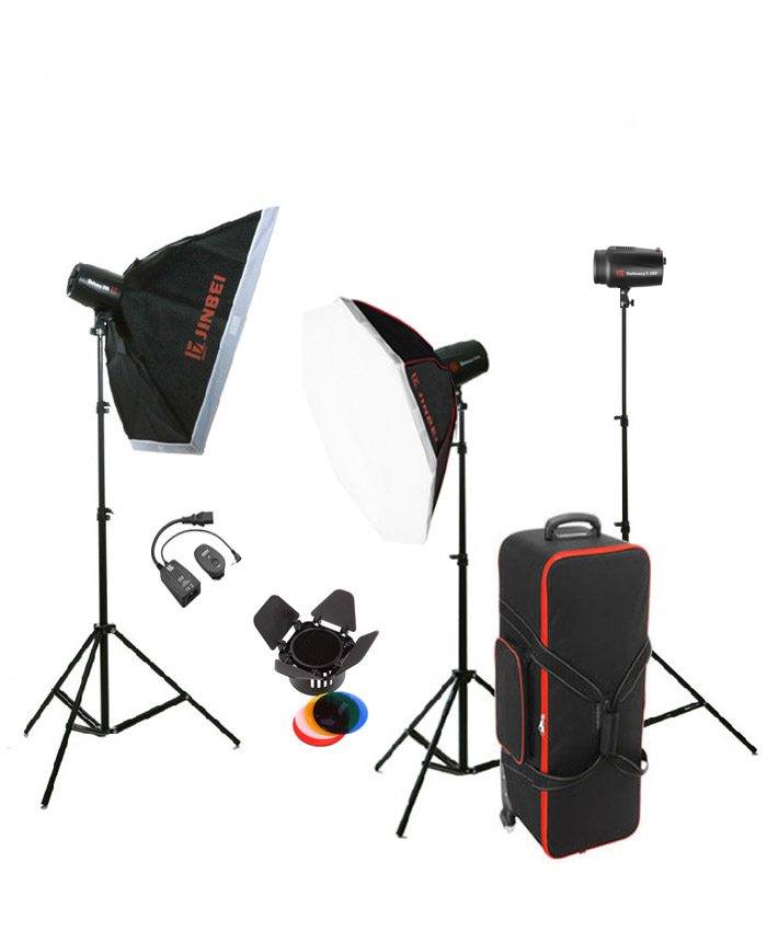 Jinbei DII 250 Studio Flash Kit2 three Heads