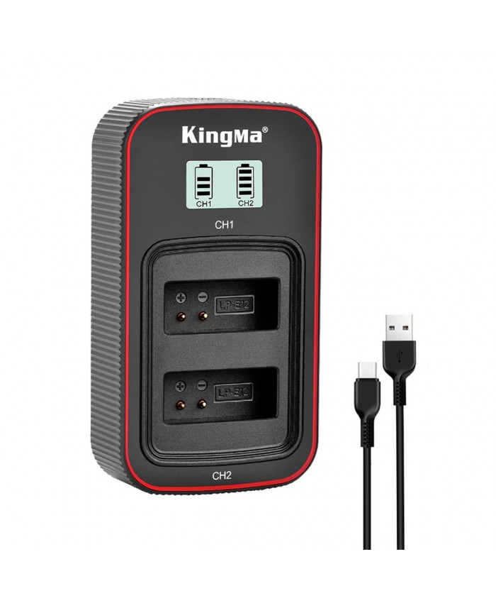 Kingma Canon LP-E12 LCD Dual USB charger