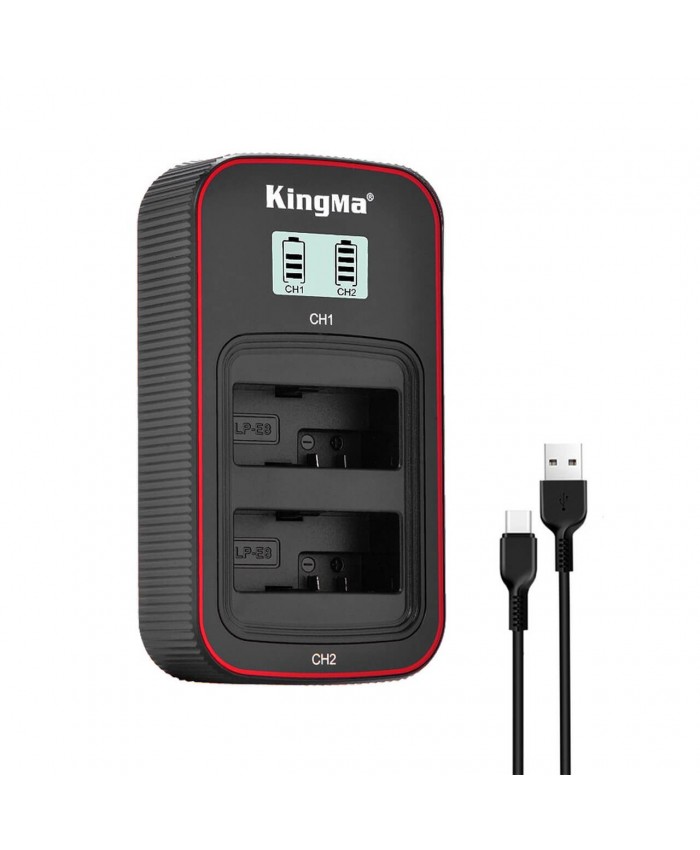 Kingma Canon LP-E8 LCD Dual USB charger