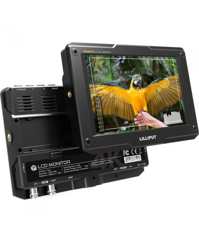 Lilliput H7S 7" 4K HDMI/3G-SDI Ultra-Bright On-Camera Monitor