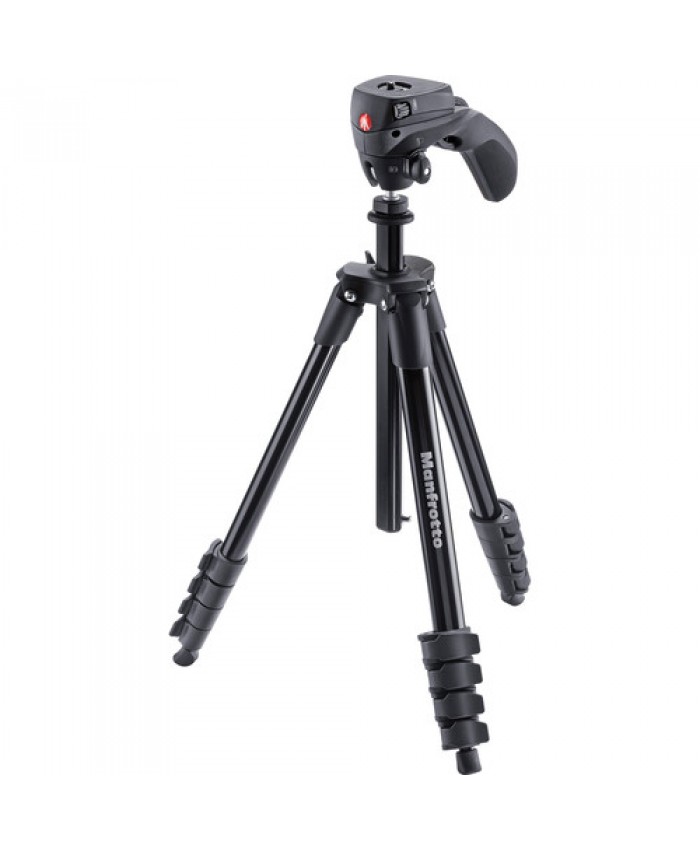 Manfrotto Compact Action Aluminum Tripod Black