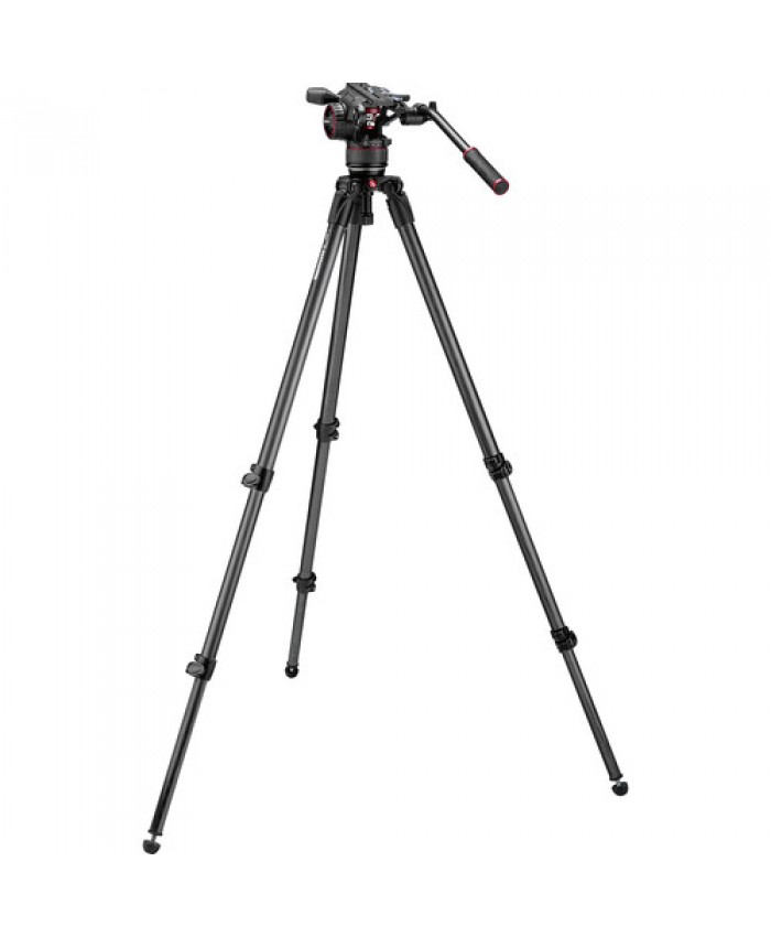 Manfrotto Nitrotech N8 Video Head & 535 Carbon Fiber Tripod