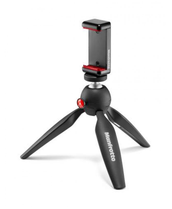 Manfrotto Mini Tripod Black with Universal Smartphone Clamp