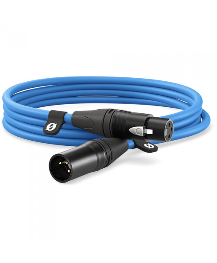 RODE XLR Male to XLR 3M Female Cable Blue