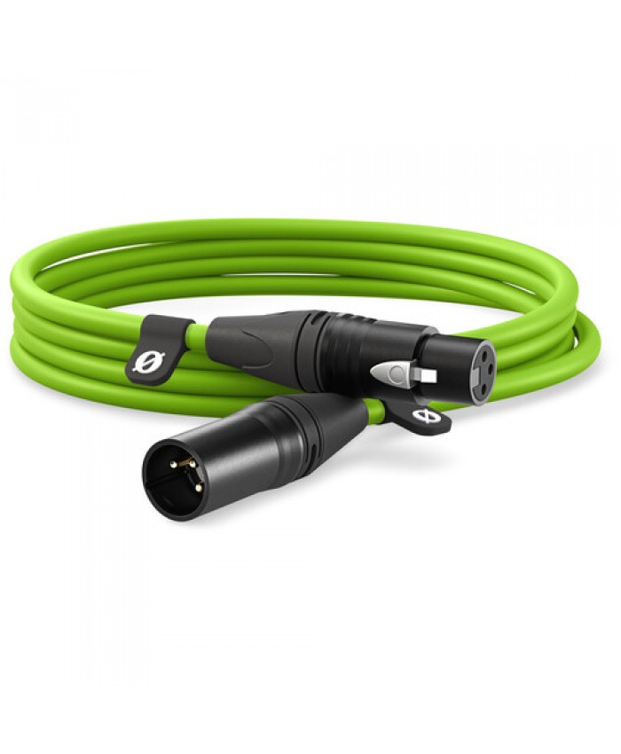 RODE XLR Male to XLR 3M Female Cable Green