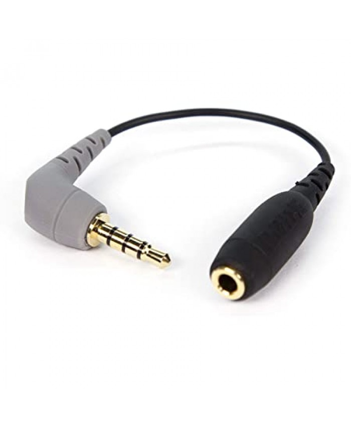 Rode SC4 3.5mm TRS Female to 3.5mm Right-Angle TRRS Male Adapter Cable for Smartphones