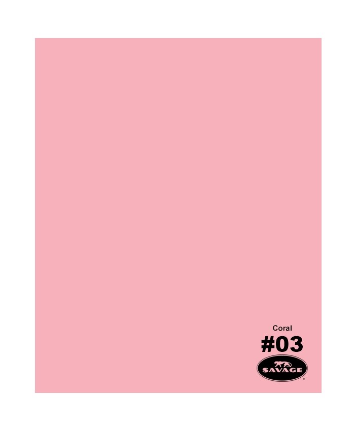 Savage Widetone Seamless Background Paper #03 Coral 2.7m