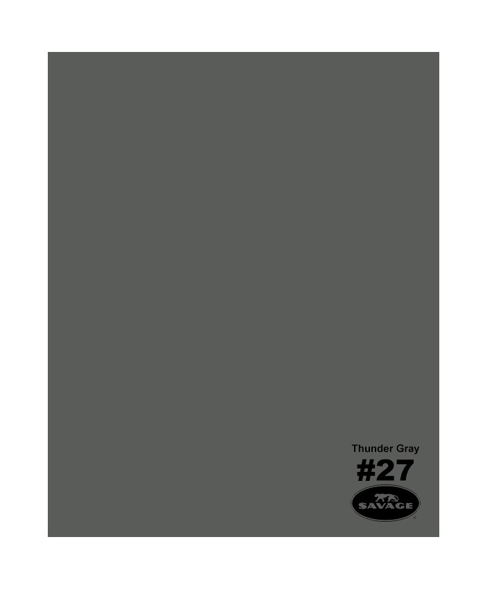 Savage Widetone Seamless Background Paper #27 Thunder Gray 2.7m