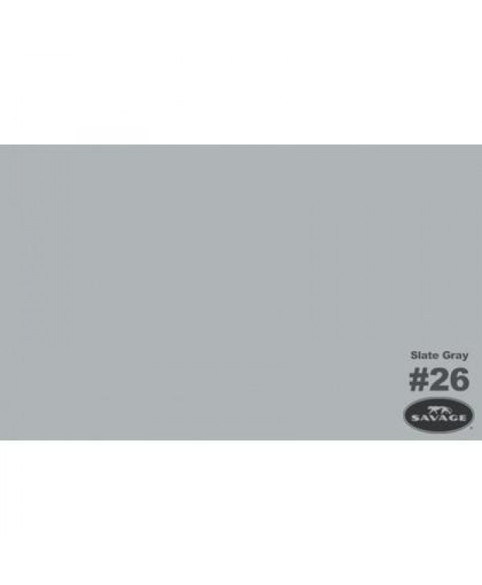 Savage Widetone Seamless Background Paper #26 Slate Gray 2.7m