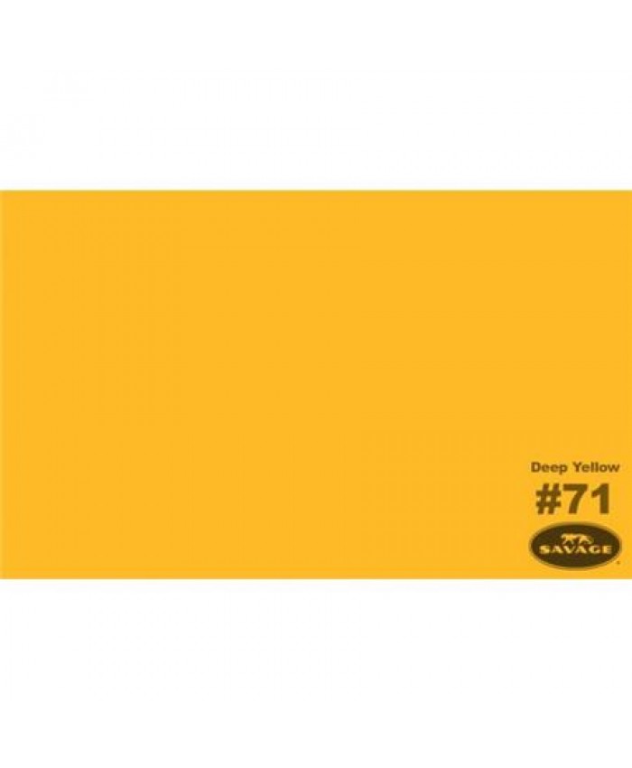 Savage Widetone Seamless Background Paper #71 Deep Yellow 2.7m