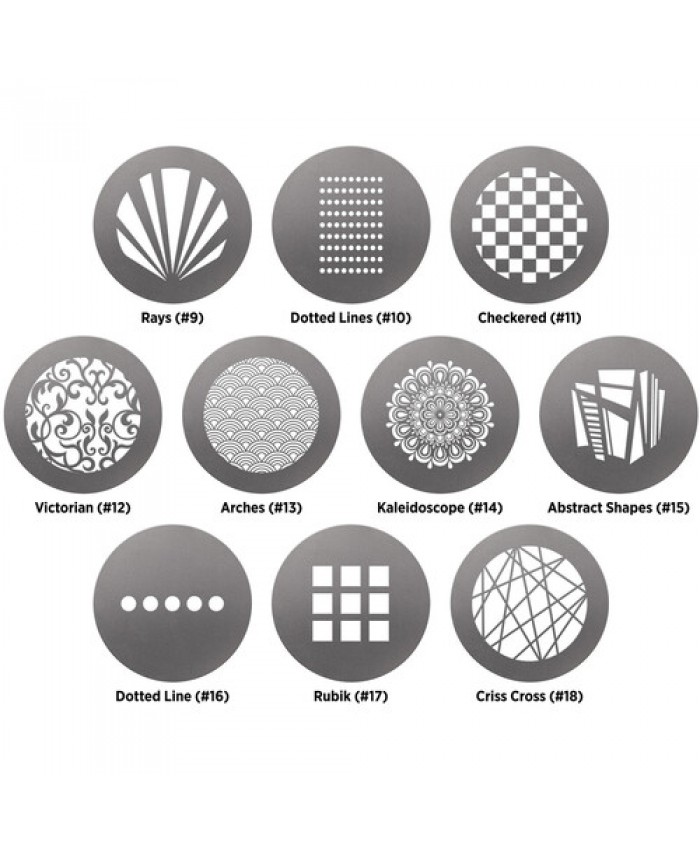 Westcott Pattern Gobo Pack by Lindsay Adler for Optical Spot 10-Pack