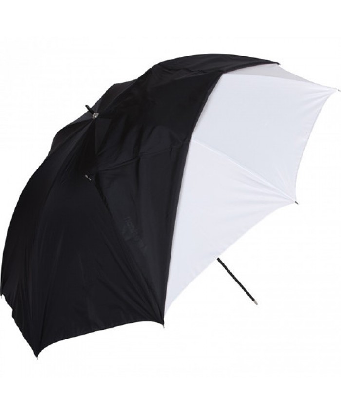 Westcott White Satin Umbrella with Removable Black Cover 110cm