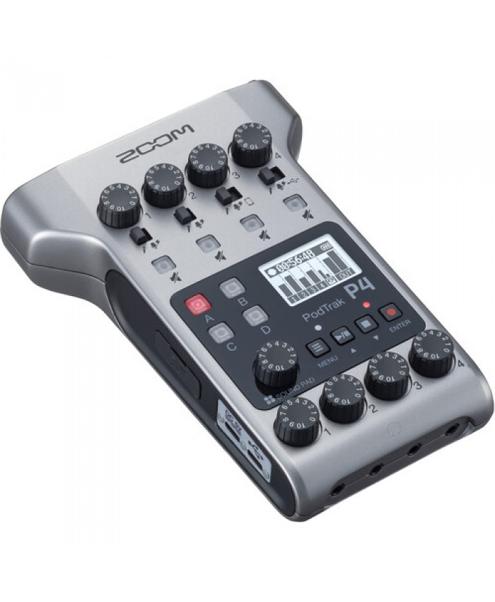 Zoom PodTrak P4 Portable Multitrack Podcast Recorder