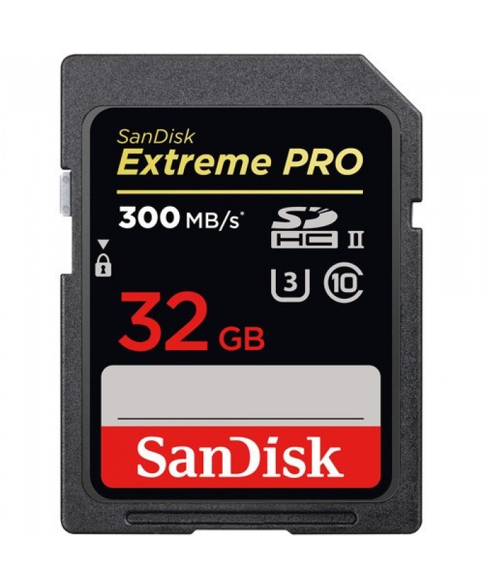 SanDisk 32GB Extreme PRO UHS-II SDHC 300MB/s Memory Card