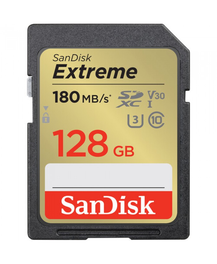 SanDisk 128GB Extreme UHS-I SDXC Memory Card 150mb