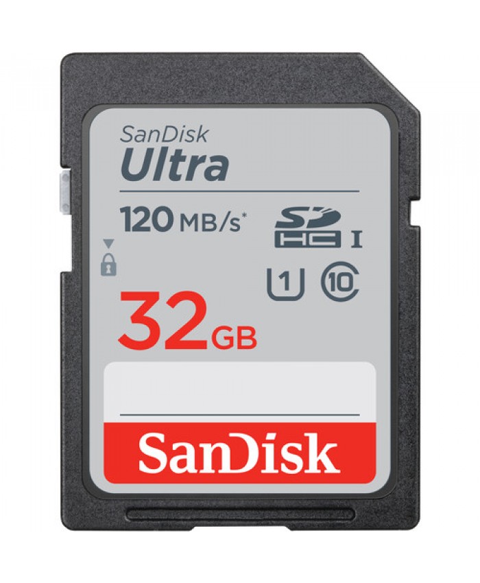 SanDisk 32GB Ultra UHS-I SDHC Memory Card Class 10