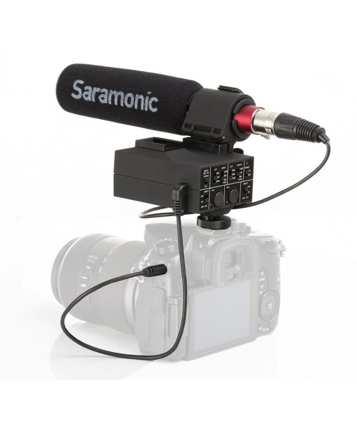 Saramonic MixMic - Shotgun Microphone with Integrated 2-Channel XLR Audio Adapter