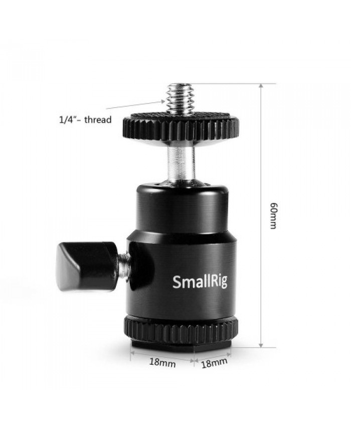 SmallRig Cold Shoe to 1/4" Threaded Adapter 761