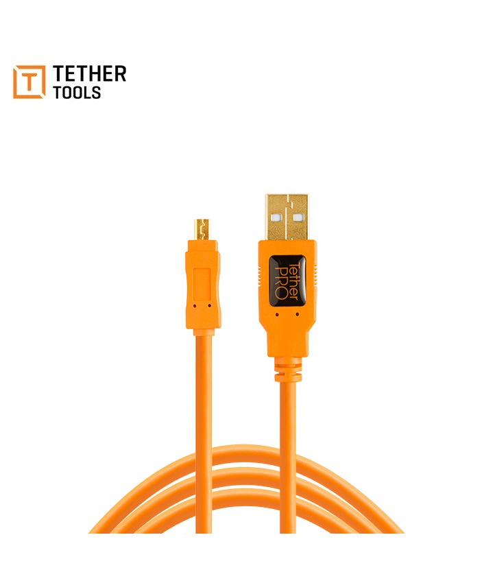 TetherPro USB 2.0 Mini-B 8-Pin Cable 4.6m CU8015-ORG