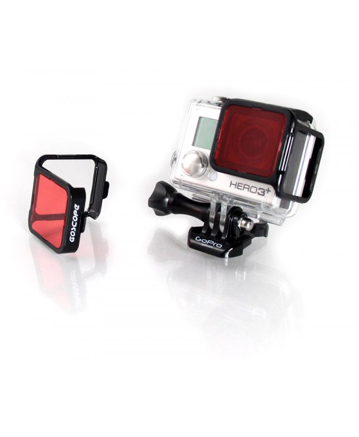 GoScope Red Filter for GoPro Hero3+ & Hero4  (DIVE HOUSING) - 40M